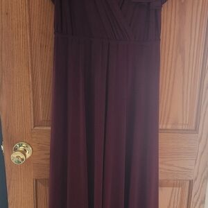 Chic Maroon Maxi Dress for Women